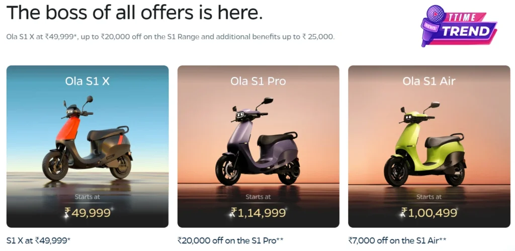 Ola Electric Scooter Discount